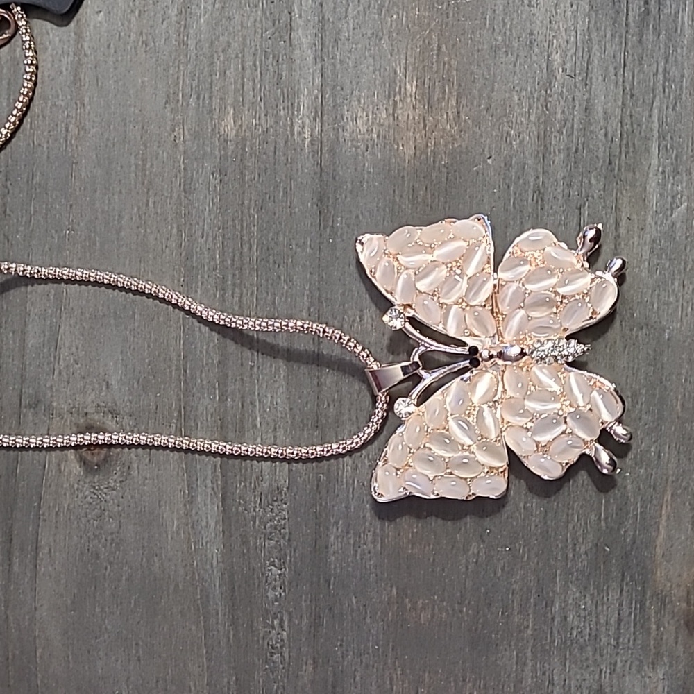 Rose Gold Butterfly Necklace